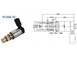 SANDEN ( VW , AUDI , SEAT , SKODA ) ELEKTRİKLİ VALF 